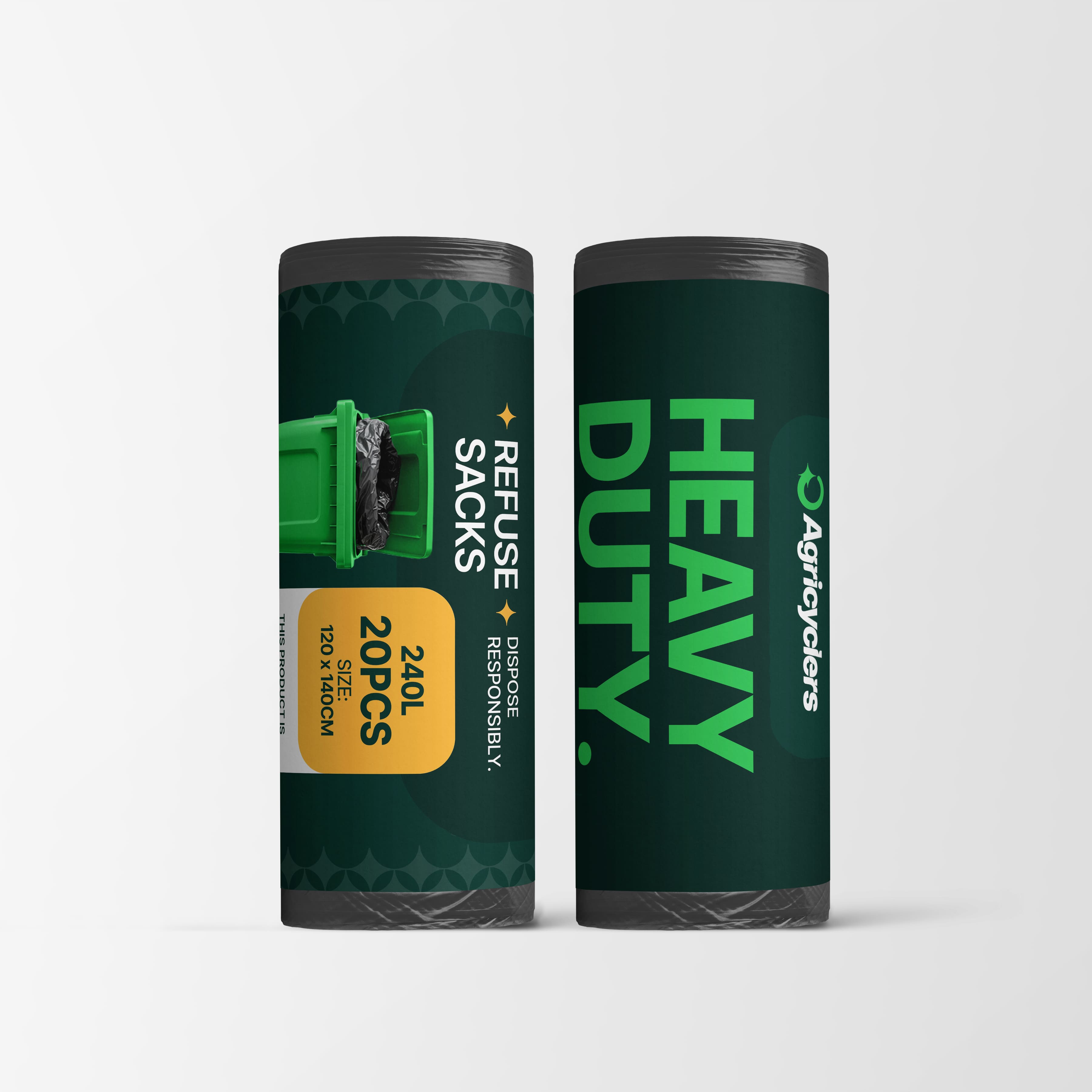 20pcs of 240L HEAVY DUTY Wheelie Bin Bags