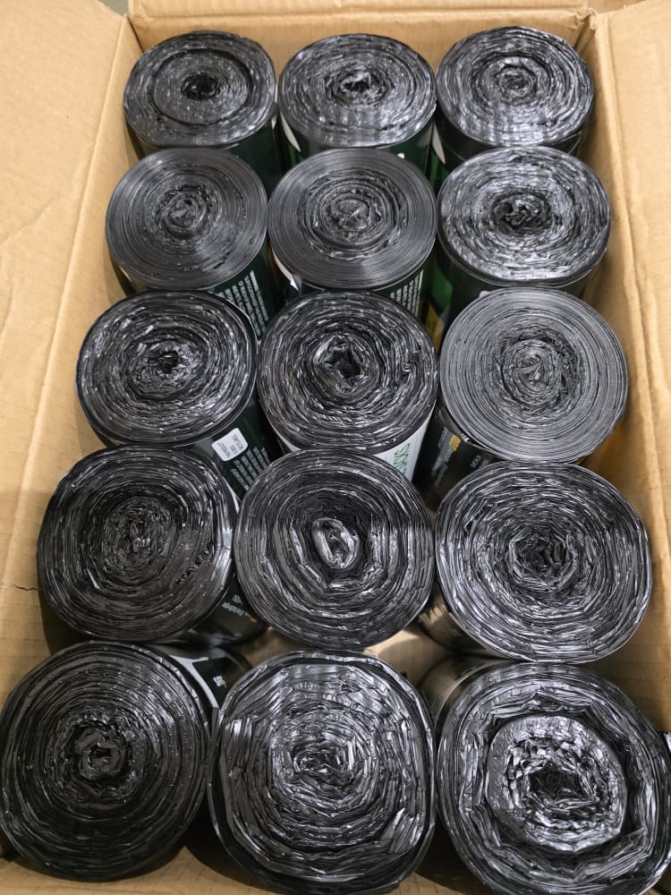 60L Bin Bags — 750 Bags Per Carton | 50 Pcs Per Roll image 2