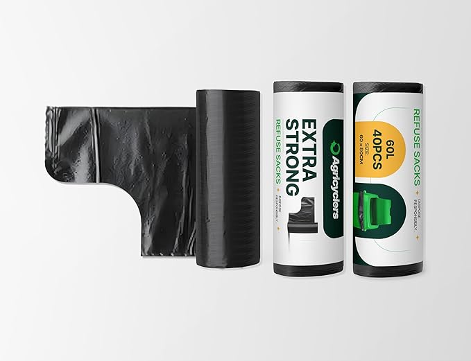 60L Bin Bags — 800 Bags Per Carton | 20 Pcs Per Roll image 5